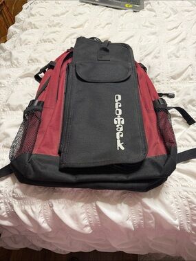 Maroon & Black Everyday Men's Backpack with Front Organizer